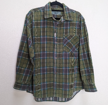 Load image into Gallery viewer, Green Plaid Corduroy Shirt - S
