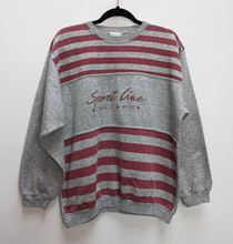 Load image into Gallery viewer, Grey + Red Graphic Sweatshirt - M

