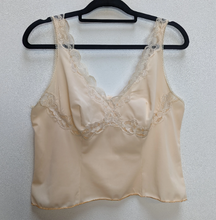 Load image into Gallery viewer, Peach Lacy Cropped Cami Top - M
