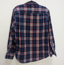 Load image into Gallery viewer, Blue + Red Check Flannel Shirt - M
