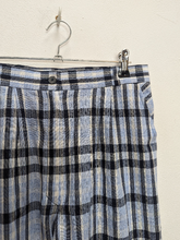 Load image into Gallery viewer, Blue Plaid Trousers - M
