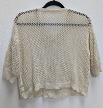 Load image into Gallery viewer, Cream Crochet Cardigan - L
