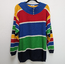 Load image into Gallery viewer, Rainbow Stripe Jumper - L

