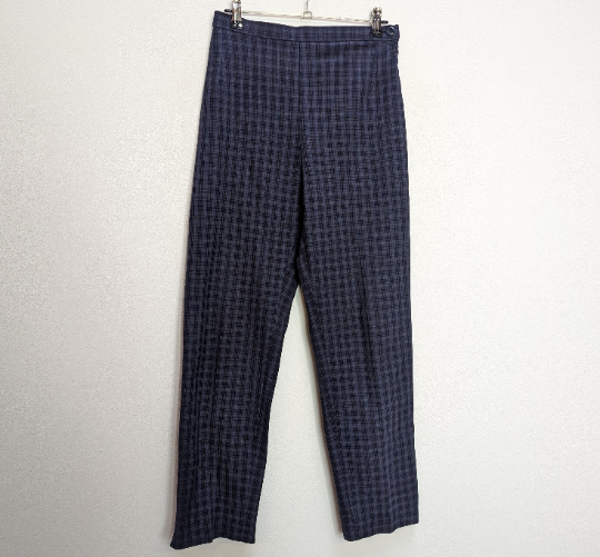 Blue Check Trousers - S