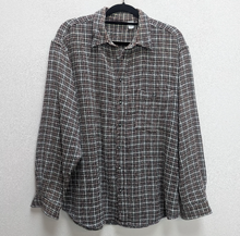 Load image into Gallery viewer, Brown Check Textured Shirt - M
