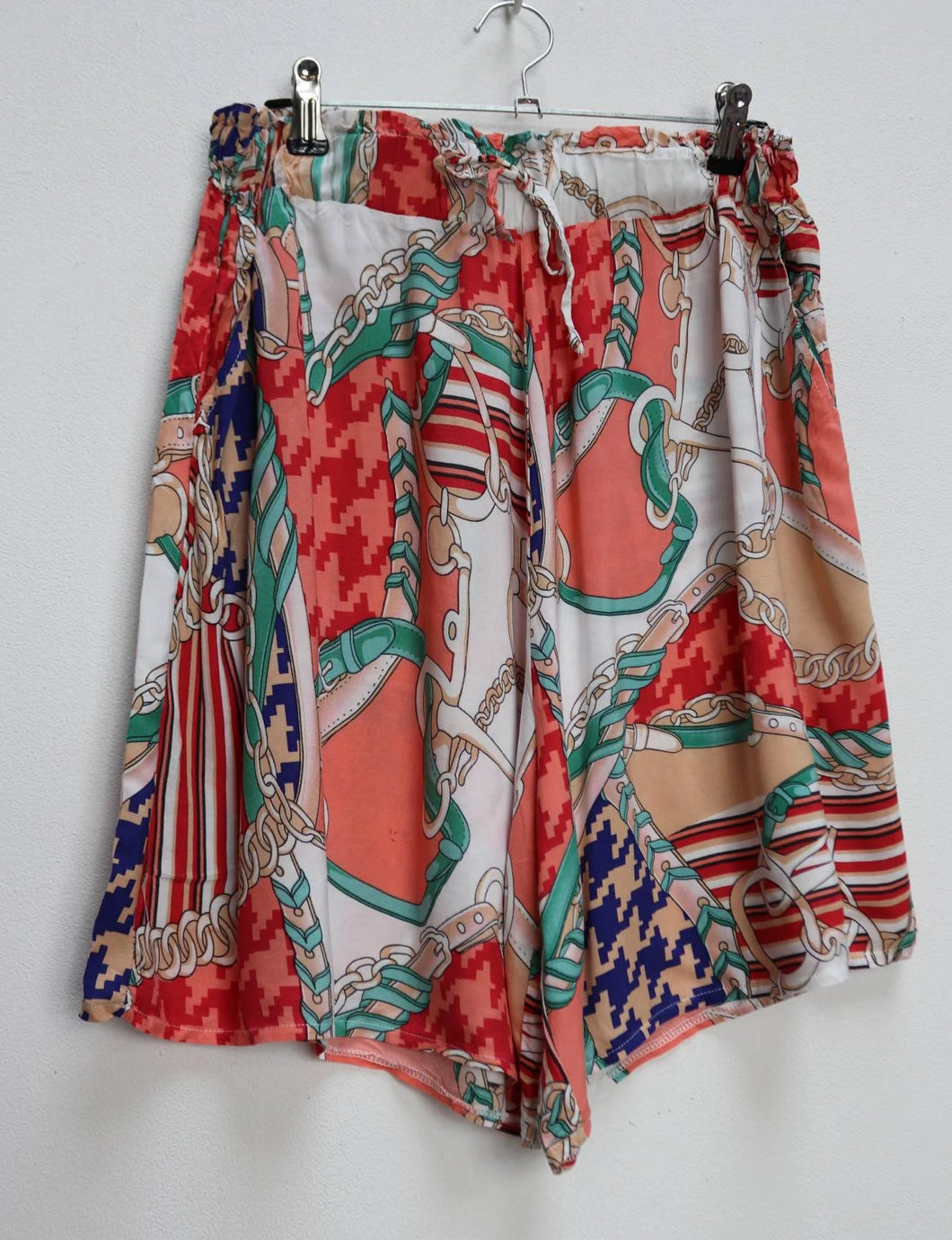 Bright Patterned Shorts - M