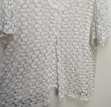 Load image into Gallery viewer, White Crochet Blouse - XL
