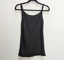 Load image into Gallery viewer, Black Pointelle Vest Top - M
