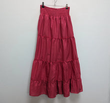 Load image into Gallery viewer, Bright Pink Tiered Maxi-Skirt - S
