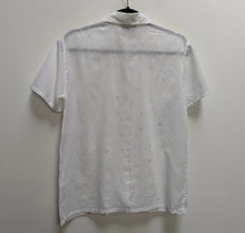 Load image into Gallery viewer, White Blouse with Floral Embroidery - S
