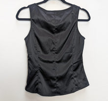 Load image into Gallery viewer, Black Top with Floral Embroidery - S
