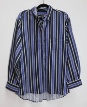 Load image into Gallery viewer, Blue + Navy Stripe Shirt - XL
