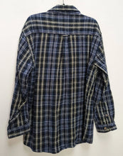 Load image into Gallery viewer, Blue, Black + White Check Flannel Shirt - XL
