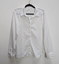 Load image into Gallery viewer, White Floral Embroidered Blouse - L
