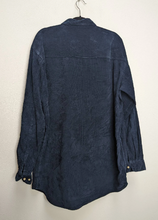 Load image into Gallery viewer, Navy Blue Corduroy Shirt - XL
