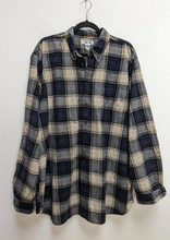 Load image into Gallery viewer, Navy Check Corduroy Shirt - XL
