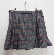 Load image into Gallery viewer, Black + Red Check Mini-Skirt - M
