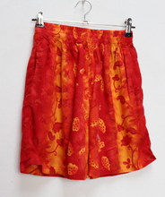 Load image into Gallery viewer, Orange + Red Patterned Shorts - XS
