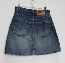 Load image into Gallery viewer, Blue Denim Button-Down Mini-Skirt - XS
