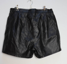 Load image into Gallery viewer, Black Leather Shorts - M/L
