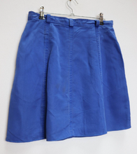 Load image into Gallery viewer, Blue Button-Down Mini-Skirt - S
