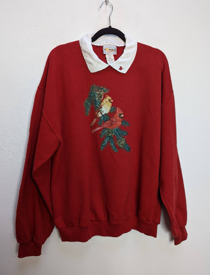 Collared Bird Sweatshirt - XL
