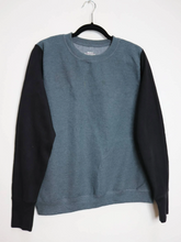 Load image into Gallery viewer, Grey + Black Colourblock Sweatshirt - M
