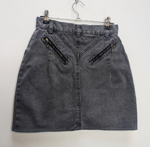 Load image into Gallery viewer, Grey Denim Mini-Skirt - S
