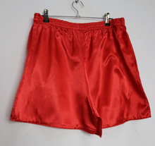 Load image into Gallery viewer, Bright Orange Satin Shorts - L
