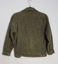 Load image into Gallery viewer, Dark Green Corduroy Jacket - S
