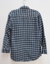 Load image into Gallery viewer, Grey Plaid Flannel Shirt - M

