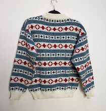 Load image into Gallery viewer, Blue + Red Patterned Jumper - S

