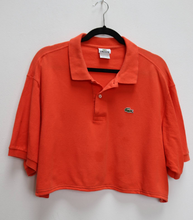 Load image into Gallery viewer, Orange Lacoste Cropped Polo - XXL
