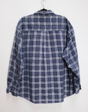 Load image into Gallery viewer, Blue Checkered Corduroy Shirt - XXL
