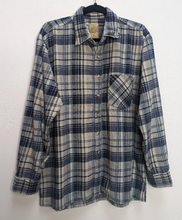 Load image into Gallery viewer, Blue Plaid Corduroy Shirt - L
