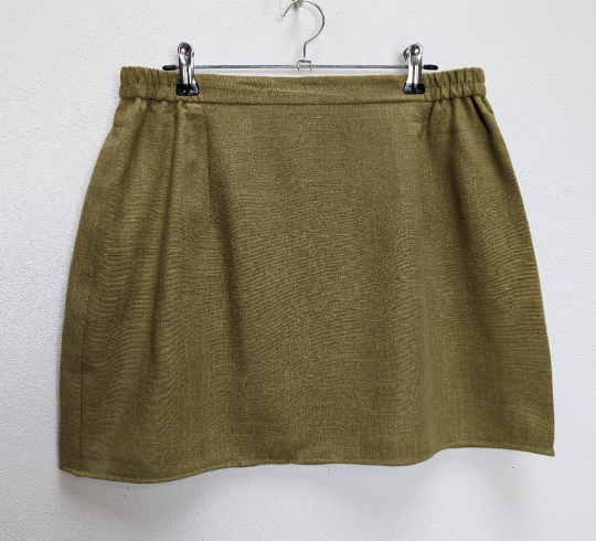 Green Mini-Skirt - L