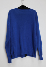 Load image into Gallery viewer, Blue Wool Cardigan - XL

