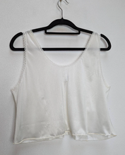 Load image into Gallery viewer, Sheer White Lacy Crop Top - M
