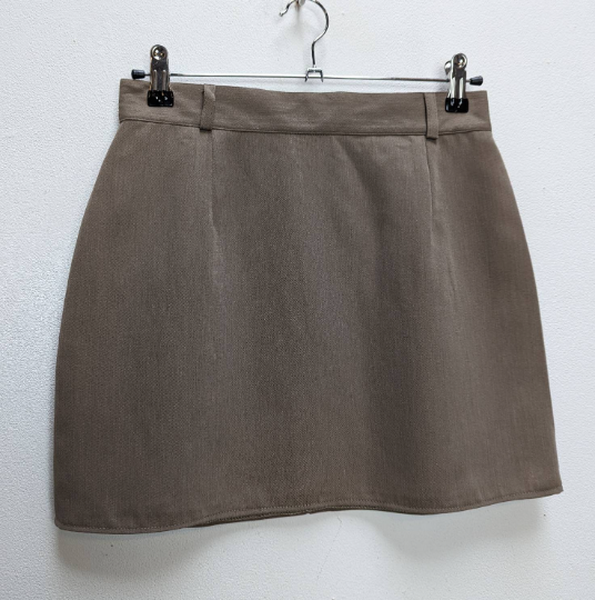 Grey Mini-Skirt - M