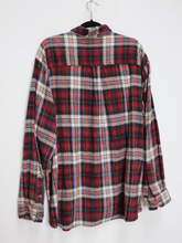 Load image into Gallery viewer, Red Plaid Flannel Shirt - XXL

