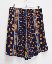 Load image into Gallery viewer, Brown + Blue Patterned Shorts - M

