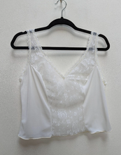 Load image into Gallery viewer, Sheer White Lacy Crop Top - S
