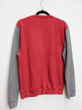 Load image into Gallery viewer, Red + Grey Colourblock Sweatshirt - S
