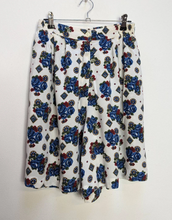 Load image into Gallery viewer, Blue + White Floral Shorts - M
