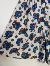 Load image into Gallery viewer, Blue + White Floral Shorts - M
