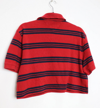 Load image into Gallery viewer, Red + Navy Stripe Tommy Hilfiger Crop Top - XL
