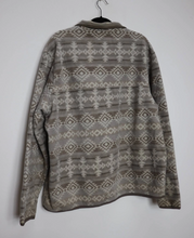 Load image into Gallery viewer, Grey Patterned Fleece Sweatshirt - XL
