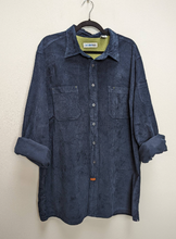 Load image into Gallery viewer, Navy Blue Corduroy Shirt - XL
