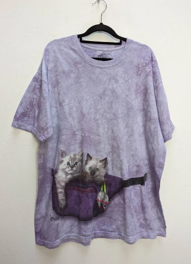 Cat Graphic T-Shirt - XL