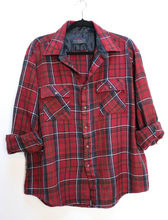 Load image into Gallery viewer, Red Plaid Flannel Shirt - XL
